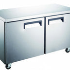 Thumbnail image #1 for Drago DRUC48R Two-Section Undercounter Refrigerator, 12 cu. ft., Solid Doors, Stainless Steel, 47.2"W x 29.5"D x 35.2"H