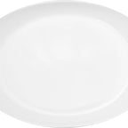 Thumbnail image #1 for International Tableware Marzano MZ-150 Porcelain Oval Platter, 15 x 10-1/2 x 1-3/4 in, Wide Rim, Bright White