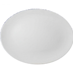 Thumbnail image #1 for Vertex China Rubicon RS-14 Oval China Platter with Coupe Rim, 13-1/4" 1 Dozen