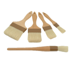 Thumbnail image #2 for Thunder Group WDPB001 Flat 1-Inch Pastry Brush with Boar Bristles and Wood Handle Case of 240