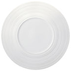 Thumbnail image #1 for 1880 Hospitality Manhattan by Oneida® L5650000117C Porcelain Plate, 6-1/4" Round, Wide Embossed Matte Rim, Warm White Case of 4 Dozen