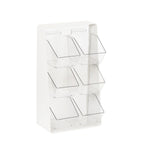 Thumbnail image #2 for Cal-Mil 3569-6-15 Black Condiment Holder with Removable Clear Plastic Compartments, 13.25"W x 7"D x 23.25"H