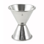 Thumbnail image #1 for Winco J-5 Stainless Steel Standard Jigger, 1 oz x 2 oz Case of 300