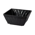 Thumbnail image #1 for CAC China Cloud XCLD-BQ10 Square Melamine Bowl, 108 oz, Matte Black, 9-1/2"W x 9-1/2"D x 4"H 1 Dozen