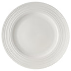 Thumbnail image #1 for Mikasa Hospitality (Lifetime Brands, Inc.) Melinda 5309144 Bone China Wide-Rim Round Plate, 10.2-Inch, White Case of 24