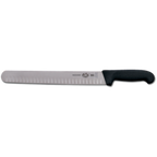 Thumbnail image #1 for JB Prince V822 14PL 14" Wide Hollow-Ground Stamped High-Carbon Stainless Steel Slicer with Black Plastic Handle