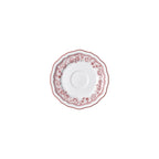 Thumbnail image #1 for Steelite International Folio, Porcelain 62530FP823 Round Porcelain Saucer, 5 Inch, Hannah Maroon Pattern Case of 2 Dozen