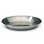 Thumbnail image #1 for Matfer Bourgeat 713730 Round Stainless Steel Seafood Tray, 12" Diameter x 1-1/2" High