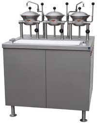 Crown OB-3-2-40-G Three 2-Liter Kettle Gas Oyster Bar