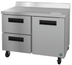 Thumbnail image #5 for Hoshizaki Steelheart 48-Inch Two-Section Worktop Refrigerator with One Door and Two Drawers