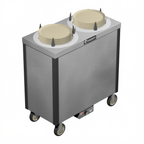 Thumbnail image #1 for Caddy CM-S-502-H Heated Enclosed Dish Dispenser, 2 Adjustable Compartments, for 10-1/4"–12" Round Plates