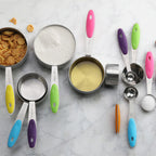 Thumbnail image #2 for New Star Foodservice Inc. 1028065 12-Piece Stainless Steel Measuring Spoon and Cup Set Case of 24