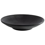 Thumbnail image #1 for Libbey APS Germany - Nero APS 85073 Round Ribbed Melamine Plate, 6 in, Black