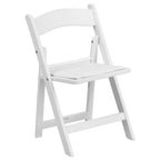 Thumbnail image #1 for Flash Furniture Hercules LE-L-1K-GG Kids' Folding Chair with White Padded Vinyl Seat, Detachable Waterproof Cover and Resin Frame
