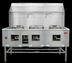 Thumbnail image #2 for Omcan Three-Chamber Natural Gas Wok Range, 315,000 BTU, with 2 x 13-Inch and 1 x 16-Inch Rings