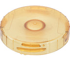 Thumbnail image #1 for AllPoints Foodservice Parts & Supplies 8011089 Salt Shaker End Cap, 4-1/8" OD, Amber Plastic, Shaker Top