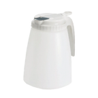 Thumbnail image #1 for TableCraft Products 748W 48 oz Syrup Dispenser with Polyethylene Jar and White ABS Top Case of 6