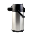 Thumbnail image #1 for CAC China APSL-25PB Stainless Steel Airpot, 2.5 L (84 oz), Push-Button Case of 6