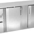 Thumbnail image #1 for Victory Refrigeration VBBN68HC-S 68-Inch Two-Section Back Bar Refrigerator, 2 Solid Doors, Stainless Steel Exterior and Top