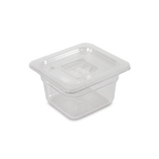 Thumbnail image #1 for Concasse MCIP1606 1/6 Size Clear Polycarbonate Food Pan, 2.5 in Deep Case of 48