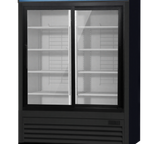 Thumbnail image #1 for Blue Air FSE LLC BGM47SLB-HC Two-Section Glass Door Refrigerated Merchandiser, 41 cu. ft., Sliding Doors, Bottom-Mounted Refrigeration