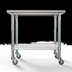 Thumbnail image #3 for KoolMore 36 Inch x 30 Inch Stainless Steel Work Table with Undershelf and Lockable Casters