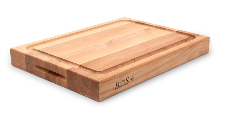 Product image #3 for Boos Block Professional Reversible Edge-Grain Maple Cutting Board with Juice Groove and Finger Grips, 20 x 15 x 2-1/4 Inches