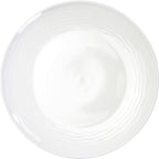 Thumbnail image #1 for International Tableware Wave WA-53 Porcelain Plate, 10-1/2-Inch Round, Wide Patterned Rim, Bright White 1 Dozen