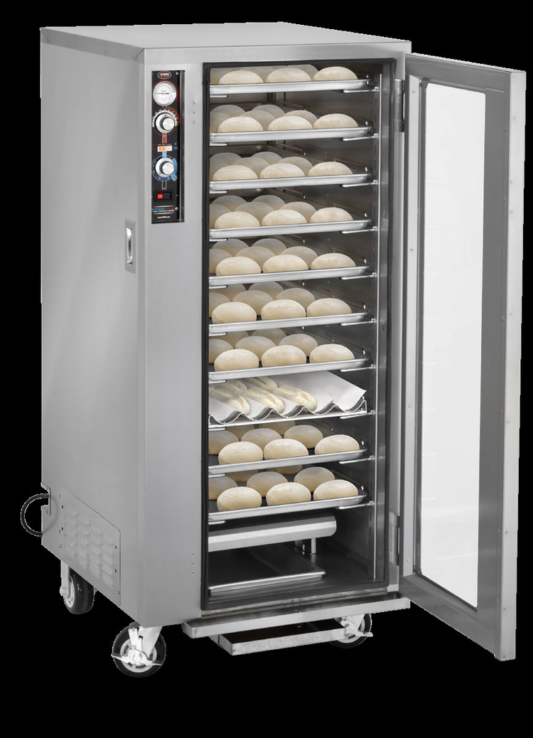Product image #5 for FWE PH-1826-15 Mobile 3/4-Height Insulated Proofer/Heated Holding Cabinet, 10-Pan, Stainless Steel