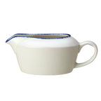 Thumbnail image #1 for Steelite International Steelite Performance, Blue Dapple 17100843 Blue Dapple Sauce Boat, 13 oz, Alumina Vitrified