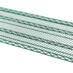 Thumbnail image #1 for ATSMFG MET MET-GS2472 ATS MFG Wire Shelf, 24 x 72 in, 600 lb Capacity, Green Epoxy Coated Case of 2