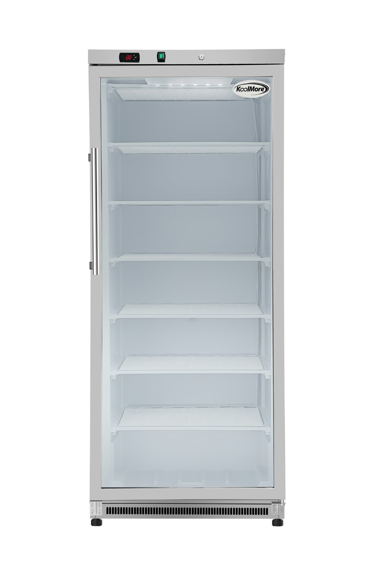 Product image #6 for KoolMore 21 Cu. Ft. Commercial Glass Door Reach-In Freezer, 30-Inch Wide, Stainless Steel, Manual Defrost