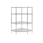 Thumbnail image #1 for Tarrison Products Ltd. TS-521366Z-KIT Corner Starter Wire Shelving Unit, 4-Tier, 36"W x 21"D x 63"H, Clear Epoxy