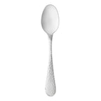 Thumbnail image #1 for Reserve by Libbey - Tessellate 949 007 Demitasse Spoon, 4-1/2", 18/10 Stainless Steel, Hammered Texture, Mirror Finish