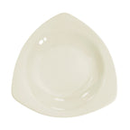 Thumbnail image #1 for CAC China Rec REC-77 Triangular Ceramic Pasta Bowl, 22 oz, 10-1/2" x 10-1/2" x 2" 1 Dozen