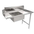 Thumbnail image #1 for ATSMFG MET MET-SDT-48R ATS MFG 48"W Straight Soiled Dish Table, Right-to-Left, 20" x 20" Pre-Rinse Sink, 9"H Backsplash, 16-Gauge 304 Stainless Steel