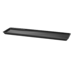 Thumbnail image #1 for G.E.T. Venetian - EGS M3081-B Rectangular Melamine Serving Tray, Black, 30" x 8" x 1" Case of 3