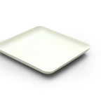 Thumbnail image #1 for JB Prince SIER RB505 L Biodegradable Sugarcane Square Plate, White, 6.3" Case of 480