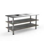 Thumbnail image #1 for Steelite Mogogo, Modular MGCMLD01GSXF 3-Tier Double-Well Drop-In Induction Cooking Station, 71 x 29.5 x 35 in