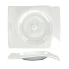 Thumbnail image #1 for International Tableware Vale VL-36 White Porcelain Rectangular Saucer, 5" x 4" Case of 2 Dozen