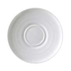 Thumbnail image #1 for Vertex China Crystal Bay CB-2-BD 6-Inch Round Porcelain Embossed Double-Well Saucer Case of 3 Dozen