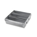 Thumbnail image #1 for Chicago Metallic Bakeware Pullman 44365 3-Compartment Coated Aluminized Steel Bread Pan Set Case of 4