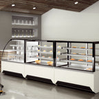 Thumbnail image #2 for GTI Designs Vista VNT-1250 Non-Refrigerated Bakery Display Case, 49.5"W, 3 Adjustable Shelves, Rear Sliding Doors