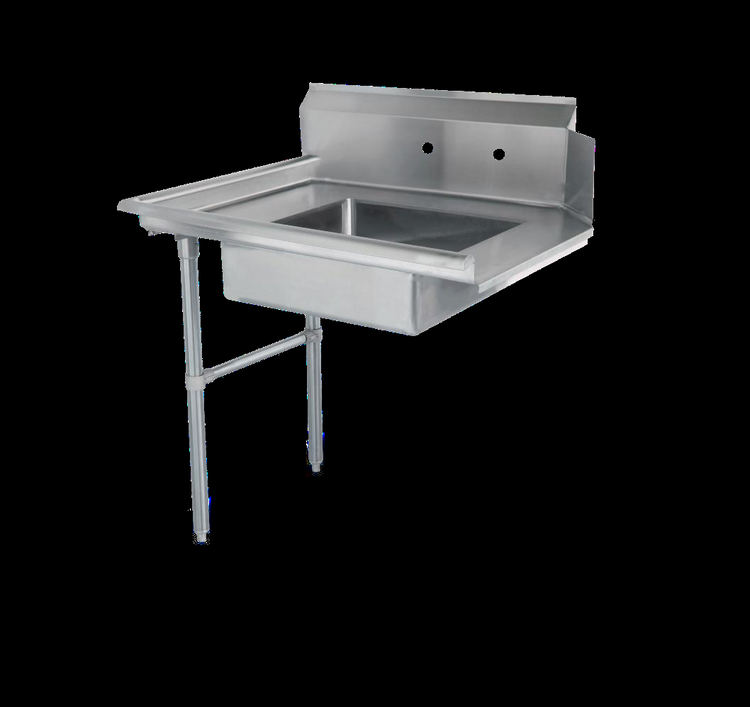 Product image #4 for Steel Works Stainless 26-Inch x 30-Inch Right-to-Left Soiled Dish Table with 20-Inch x 20-Inch x 5-Inch Pre-Rinse Bowl