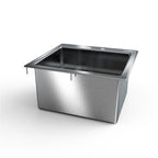 Thumbnail image #1 for NBR Equipment DI-1-201608 Drop-In Sink, 1-Compartment, 304 Stainless Steel, 23-5/8"W x 21-5/8"D x 8-5/16"H