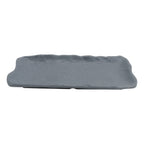 Thumbnail image #1 for G.E.T. Endure 15005101005 Oblong Melamine Plate, Weathered Onyx, 9-1/10"L x 4-3/10"W x 1"H Case of 48