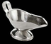 Thumbnail image #4 for American Metalcraft Stainless Steel 5 oz Gravy Boat with Flat Loop Handle and Tapered Spout