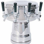 Thumbnail image #5 for Micro Matic USA MTB-4PSSKR Mushroom Countertop Draft Beer Tower, 4-Faucet, Glycol-Cooled, Polished Stainless Steel