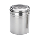 Thumbnail image #1 for TableCraft Products 159 Stainless Steel Spice Dredge, 10 oz, No Handle, Medium Perforated Metal Lid Case of 12