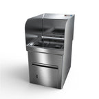 Thumbnail image #1 for NBR Equipment HS1-D2-S Wall-Mounted Stainless Steel Hand Sink, 9"W x 9"D x 5" Deep Bowl, Side Splashes